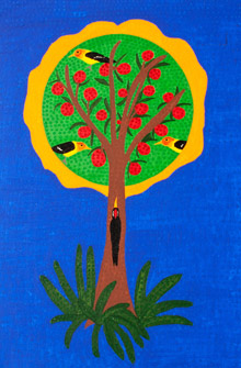 summer gathering tree painting image copywrite 2010 carolyn goodenough